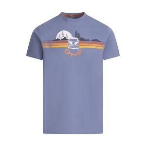 Trespass Mens Cromer II Printed Casual T-Shirt / Denim Blue
